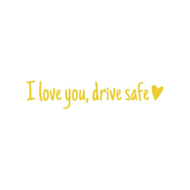 Riforla I Love You Driving Stickers 3 Pieces Driving I Love You with Heart Stickers for Rearview and Windows Decals Car Accessories and Driver Gifts Car Sticker C
