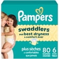 thumbnail image 1 of Pampers Swaddlers Diapers, Size S6 (23-44 lbs), Absorbent, Keeps Baby Dry and Comfortable, Skin Safe Disposable Baby Diaper, 1 of 26