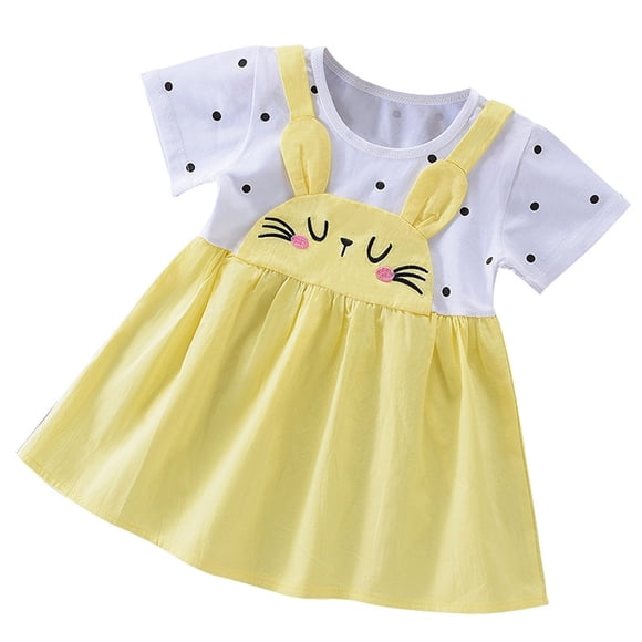 TopLLC Girls' dresses 1-6 Years Baby Dress Summer Dress Girl Princess Dress Small And Medium-sized Children Summer Girl Casual Dress Girl Dress Girls dress