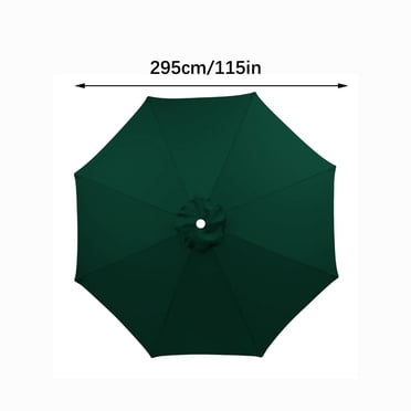 Penkiiy 118 Inch Beach Sun Umbrella Umbrella Replacement Canopy,Outdoor Table Market Yard Umbrella Top Outdoor Umbrella Canopy with 6 Ribs