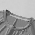 thumbnail image 4 of hengsof T-Shirt de Sport d'Été pour Filles en Soie Glacée Confortable et Respirant à Manches Courtes Col Rond Haut Évacuant l'Humidité T-Shirt de Sport, 4 of 6