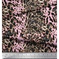 thumbnail image 2 of Soimoi Polyester Crepe Fabric Leopard & Tiger Animal Skin Print Fabric by The Yard 52 Inch Wide, 2 of 3