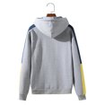 thumbnail image 4 of RKSTN Chandail à Capuche pour Hommes Mode Automne Chandail à Capuche Manches Longues Raglan Décontracté à Blocs de Couleur avec Cordon de Serrage, 4 of 9