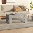 thumbnail image 1 of vidaXL Coffee Table Concrete Grey 102x55x45 cm Engineered Wood, 1 of 4