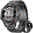 thumbnail image 1 of Military Smart Watch for Men(Answer/Dial Calls),100 Sports Modes, 5ATM Waterproof Fitness Watch with Heart Rate/SpO2/Blood Pressure for Android and i, 1 of 7