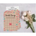 thumbnail image 4 of Inkdotpot Bridal Wedding Shower Bachelorette Party Bulk Blank Square Fill In Gift Ideas 50Rustic Kraft FloralBingoGameCards, 4 of 7