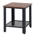 thumbnail image 1 of Patiojoy Table d'Extrémité Industrielle pour Café Table de Chevet avec Tablette Noir, 1 of 2