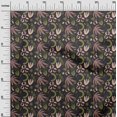 thumbnail image 3 of oneOone Viscose Chiffon Brown Fabric Tropical Abstract Sewing Material Print Fabric by The Yard 42 Inch Wide, 3 of 4