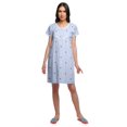 thumbnail image 3 of Moomaya Cotton Lace Neckline Sleepwear For Women Button Placket Nightdress, 3 of 5