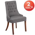 thumbnail image 4 of 2 Pk. HERCULES Paddington Series Gray Fabric Tufted Chair, 4 of 7
