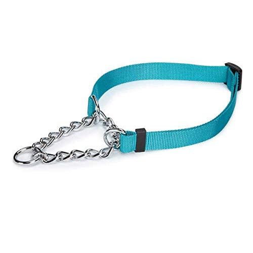 MPP Chain Martingale Dog Collar Choke Style Safety Control Training Pick Color & Size (Bluebird 16" - 24")
