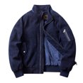 thumbnail image 1 of Qertyioot Hauts pour Hommes Mode Veste Décontractée Extérieur Manches Longues Manteau Chaud, 1 of 2