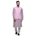 thumbnail image 1 of Atasi Ensemble Kurta Pyjama Ethnique Classique à Manches Longues Imprimé pour Hommes Tenue Décontractée, 1 of 5