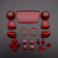 thumbnail image 1 of Replacement Buttons Set D-Pad L1 R1 L2 R2 Trigger Button Key Accent Ring For PS5 V3.0 BDM-030 Controller clear red, 1 of 6