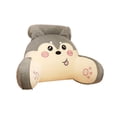 thumbnail image 1 of Reading Pillow with Detachable Neck Roll, Bed Backrest Pillow with Arms, Perfect for Back Support While Gaming, Reading Gray, 1 of 8
