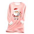 thumbnail image 2 of Meichang Sweatshirts en Polaire pour Femmes Grande Taille Noël Graphique Col Rond Sweat-Shirt Hiver Chaud Doublé Sherpa, 2 of 2