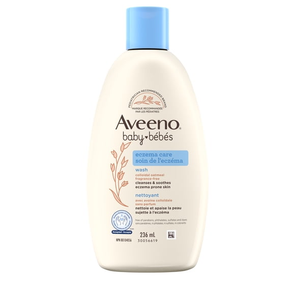 Aveeno Baby Eczema Care Body Wash with Natural Oatmeal & ProVitamin B5, Gentle Tear-Free Baby Body Wash for Sensitive & Eczema-Prone Skin, Hypoallergenic