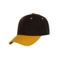thumbnail image 1 of Casquette de Baseball Bicolore Ajustable, Brun Jaune, 1 of 2
