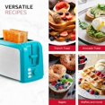 thumbnail image 5 of Holstein Housewares 2-Slice Toaster, Teal with 7 Browning Control Settings, 5 of 5