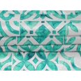 thumbnail image 5 of oneOone Velvet Turquoise Green Fabric Floral Sewing Material Print Fabric By The Yard 58 Inch Wide, 5 of 5