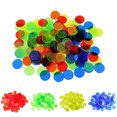 thumbnail image 1 of 100PCS/Set Plastic 19mm Chips Multi Color Markers supplies Bingo markers Fun Fun Family Club Children Game Supplies Counting Math Toys, 1 of 9