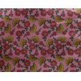 thumbnail image 4 of oneOone Georgette Viscose Fabric Leaves & Floral Block Print Fabric BTY 42 Inch Wide, 4 of 4