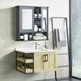 thumbnail image 4 of Costway Wall Mount Mirror Cabinet  Grey, 4 of 10