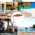 thumbnail image 3 of Costway 10' Hanging Solar LED Umbrella Patio Sun Shade Offset Market W/Base Orange, 3 of 9