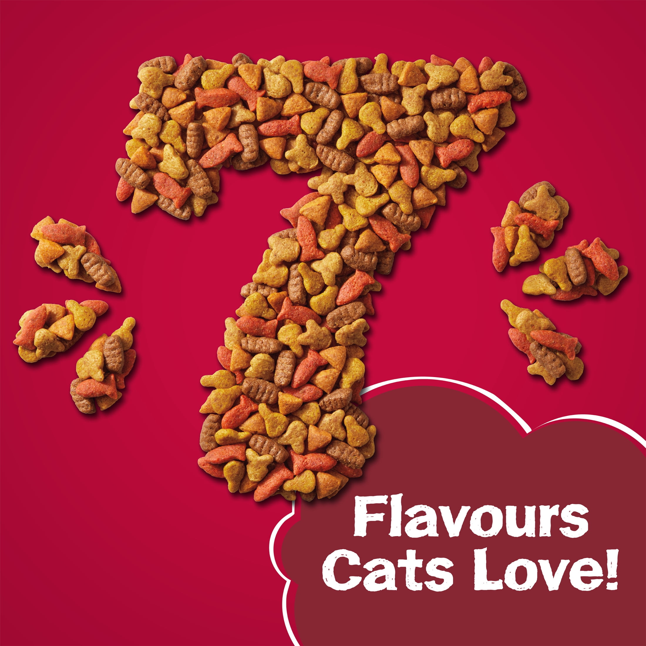 Friskies 7 Nourriture Sèche pour Chats 1.4kg