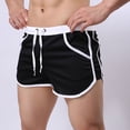 thumbnail image 2 of Men's Athletic Shorts Summer Drawstring Quick Dry Lightweight Running Workout Gym Beach Lounge Shorts with Pockets, 2 of 6