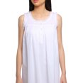 thumbnail image 2 of Moomaya Robe de Nuit Trapèze Unie Sans Manches pour Femme en Coton, 2 of 5