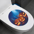 thumbnail image 3 of Halloween Pumpkin Toilet Stickers Paper Material Electrostatic Film Special Pumpkin Pattern Easy to Use Repositionable for Bathroom Beautification Halloween Holiday Décor, 3 of 4