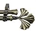 thumbnail image 3 of Rod Desyne Fortune Double Curtain Rod, 120 to 170-Inch, Antique Brass, 3 of 4