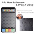 thumbnail image 4 of WinSpin 41x25" Prize Drop Board Game with LED Lights 12 Pucks Customizable Logo Area Slots Carnival Tabletop, 4 of 10