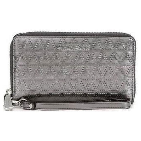 Michael Kors Quilted Metallic Multifunction Phone Wallet - Metalic Grey - 32H7SF6E3K-041