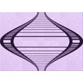 thumbnail image 1 of Ahgly Company Machine Washable Indoor Rectangle Transitional Purple Flower Purple Area Rugs, 5' x 7', 1 of 7