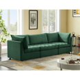 thumbnail image 4 of Meridian Furniture Jacob Sofa Modulaire en Velours Vert, 4 of 10