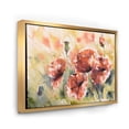 thumbnail image 2 of Designart Red Poppy On A Field FLOAT FRAME WALL ART, 2 of 4
