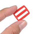 thumbnail image 4 of Unique Bargains Boucles de Glissière Tri-Glide Rouges, Sangle de Serrage en Sangle (Lot de 100), 4 of 5