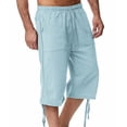 thumbnail image 2 of SHIXIAOO Men's Spring and Summer Sweatpants Jogging Pants Loose Casual Beach Capri Pants, 2 of 4