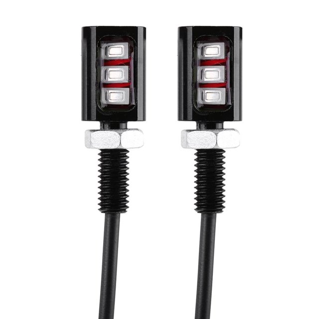 Universal Motorcycle Car SMD 3LED License Plate Light Screw Bolt Lamp Bulbs