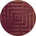 thumbnail image 1 of Ahgly Company Tapis Rond Lavable en Machine Intérieur Transitionnel Rouge Châtaigne, 5 Pieds Rond, 1 of 7