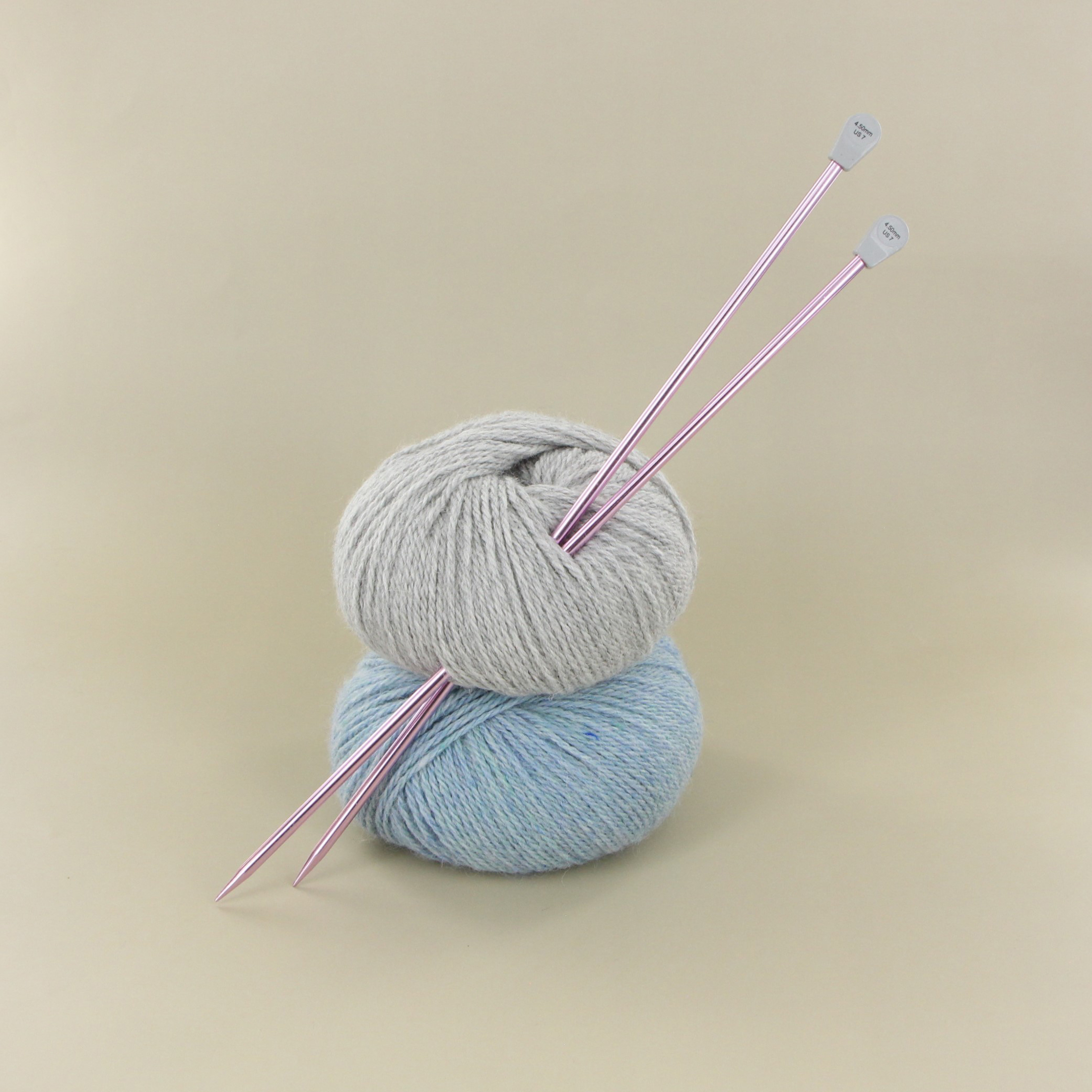 LOVE KNITTING Aiguilles à tricoter droites en aluminium, 30 cm (12 po), 3 mm (US 2)