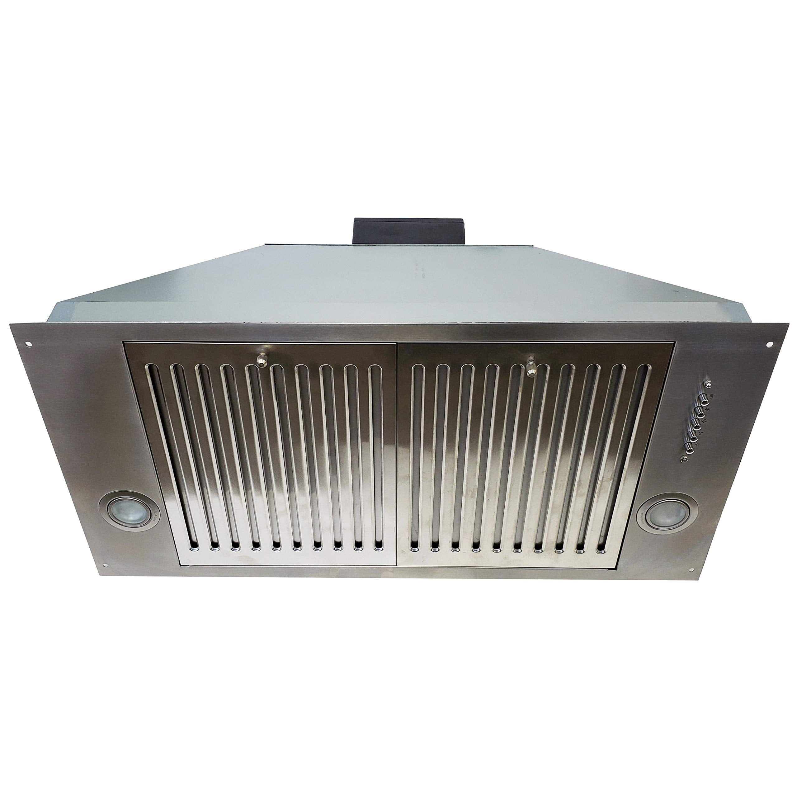 Hotte de cuisine professionnelle CROWN 30" 750 CFM - design encastré avec filtres en acier inoxydable - fonctionnement ultra silencieux - parfait pour une ventilation efficace de la cuisine | PRO-INS30N1