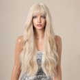 thumbnail image 1 of yeacher Perruque en Fibre Synthétique Résistante à la Chaleur Mélangée Blonde & Blanche avec Capuchon Réglable, Cheveux Bouclés Longs de 26 Pouces pour Fêtes & Cosplay, Entretien Facile & Lavable, Inclut Filet à Cheveux, 1 of 7