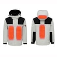 thumbnail image 1 of Meichang Heated Jackets for Men Women without Battery Pack Included，Waterproof Windproof Electric Heated Jacket 4 Heating Zones Cold Weather Rechargeable Heated Coat, 1 of 7