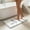 Grey, variant on Flocked Velvet Bath Mat with Bow Design | Soft Plush Absorbent Shower Rug for Bathtub | Non-Slip Latex Backing Quick Dry Floor Mat for Bathroom | Washable Microfiber Runner for Sink, Tub, Doorway