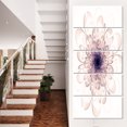 thumbnail image 1 of Perfect Glowing Fractal Flower in Purple - Floral Canvas Art Print, 1 of 3