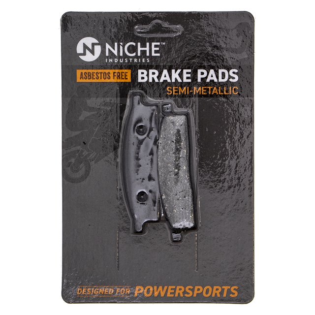 Niche Front Brake Pad Set for Yamaha TTR125 Semi-Metallic Motorcycle 519-KPA2319D