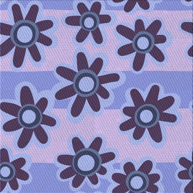 Ahgly Company Tapis d'Intérieur Lavable en Machine Carré Transitionnel Violet Pervenche Profond, 8 Pieds Carré